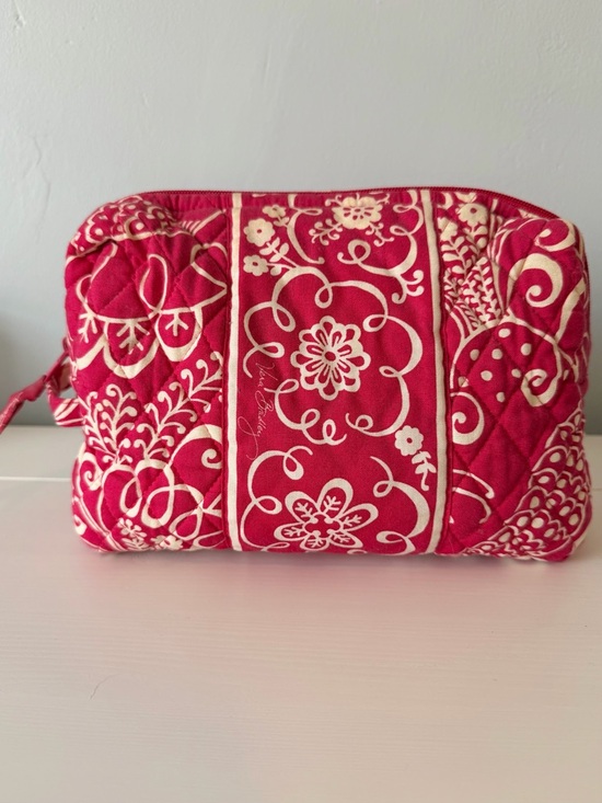 Vera Bradley Handbags - Vera Bradley Twirly Birds Pink Large Cosmetic Pouch